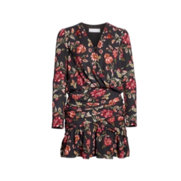 A.L.C. Haven floral silk dress size 4 - Picture 5 of 8